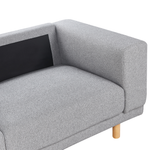 3-Sitzer Sofa hellgrau NIVALA