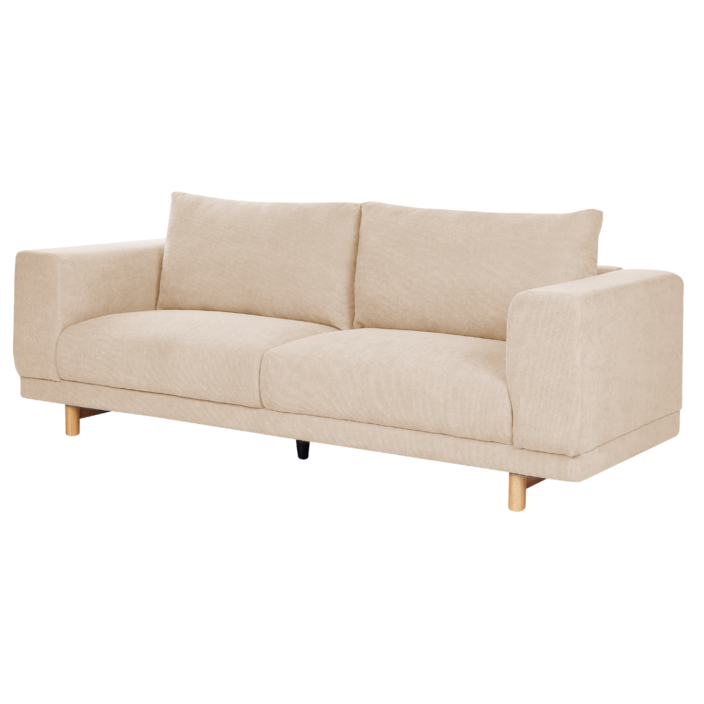 3-Sitzer Sofa Cord beige NIVALA