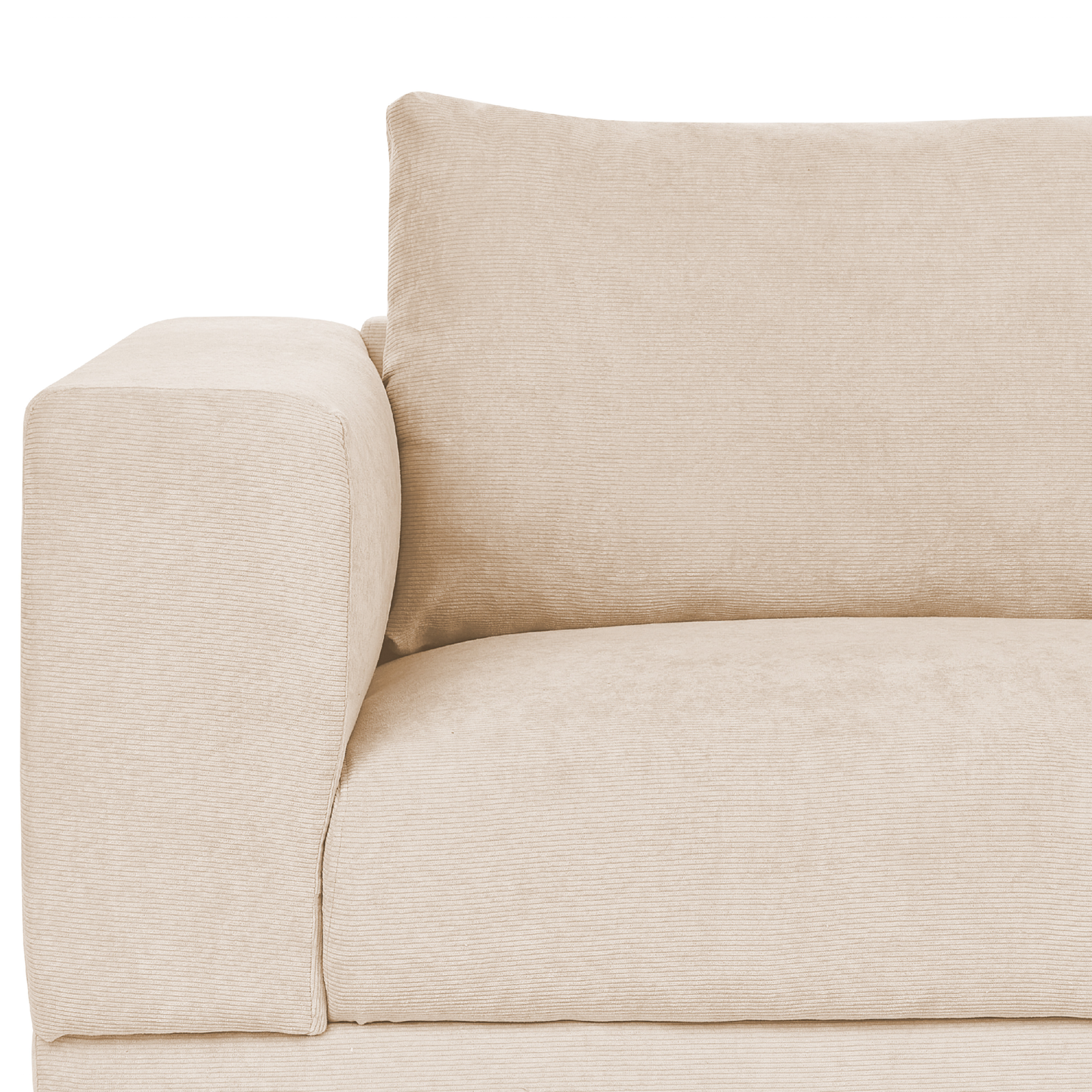 3-Sitzer Sofa Cord beige NIVALA