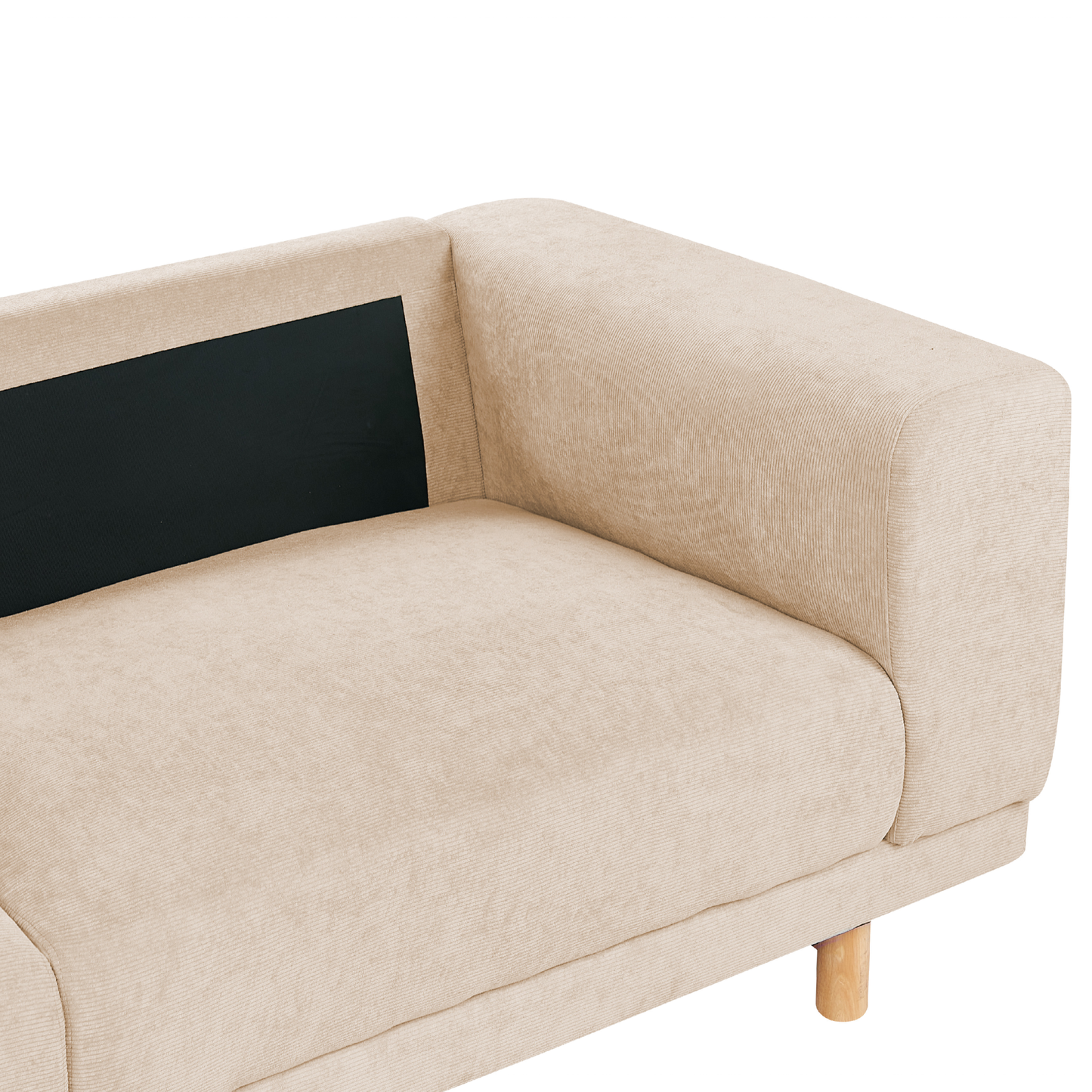 3-Sitzer Sofa Cord beige NIVALA