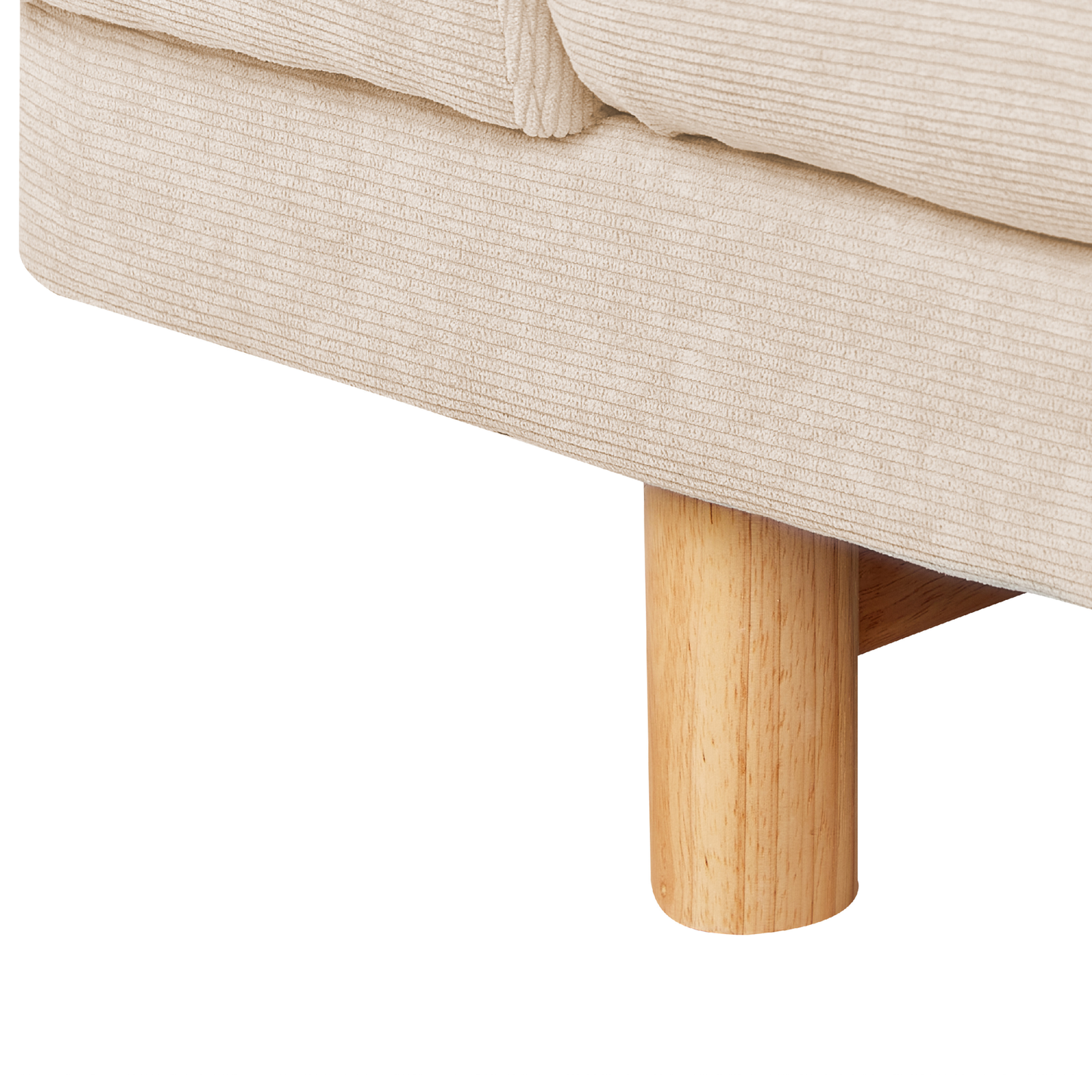 3-Sitzer Sofa Cord beige NIVALA