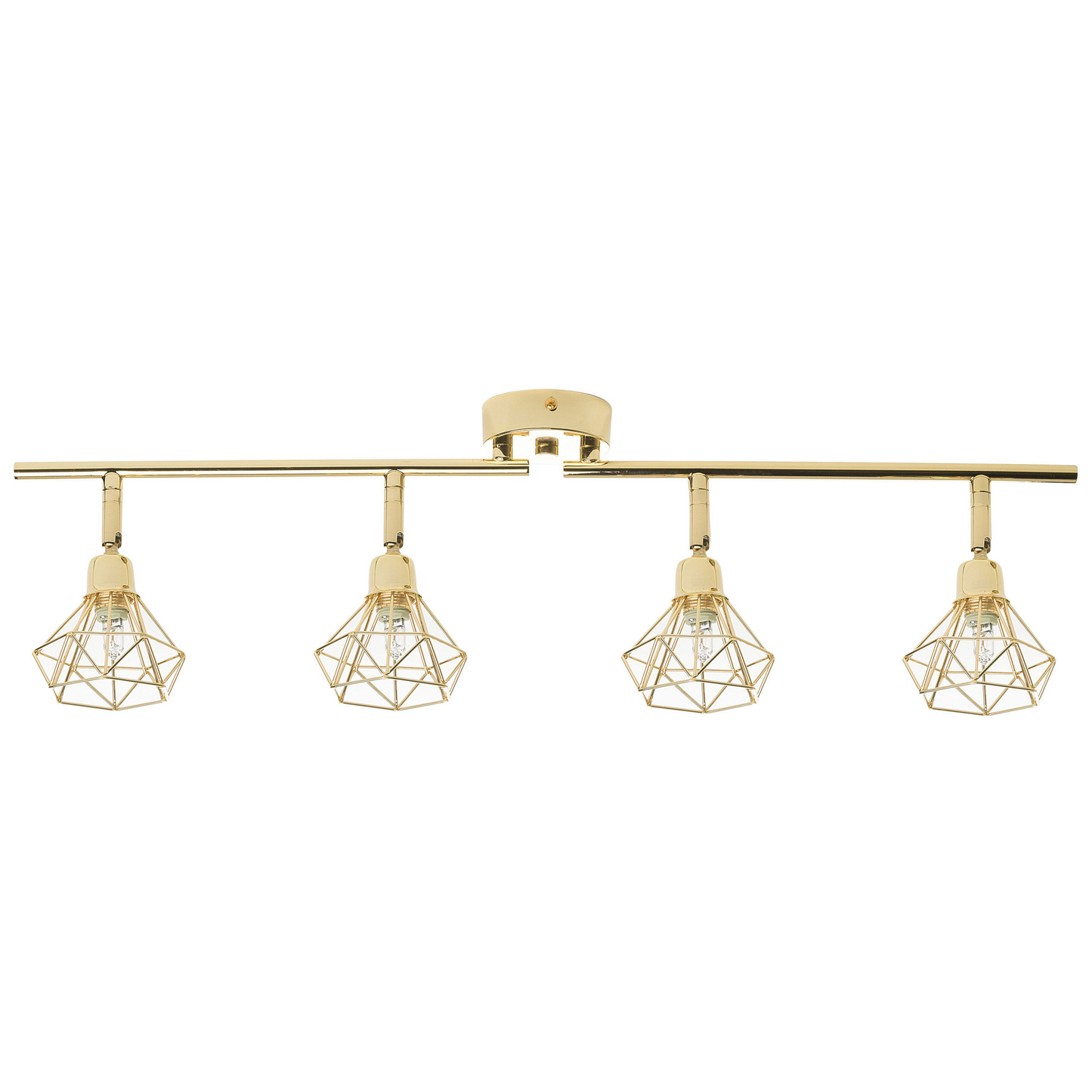 Strahler 4-flammig ERMA verstellbar Metall Gold