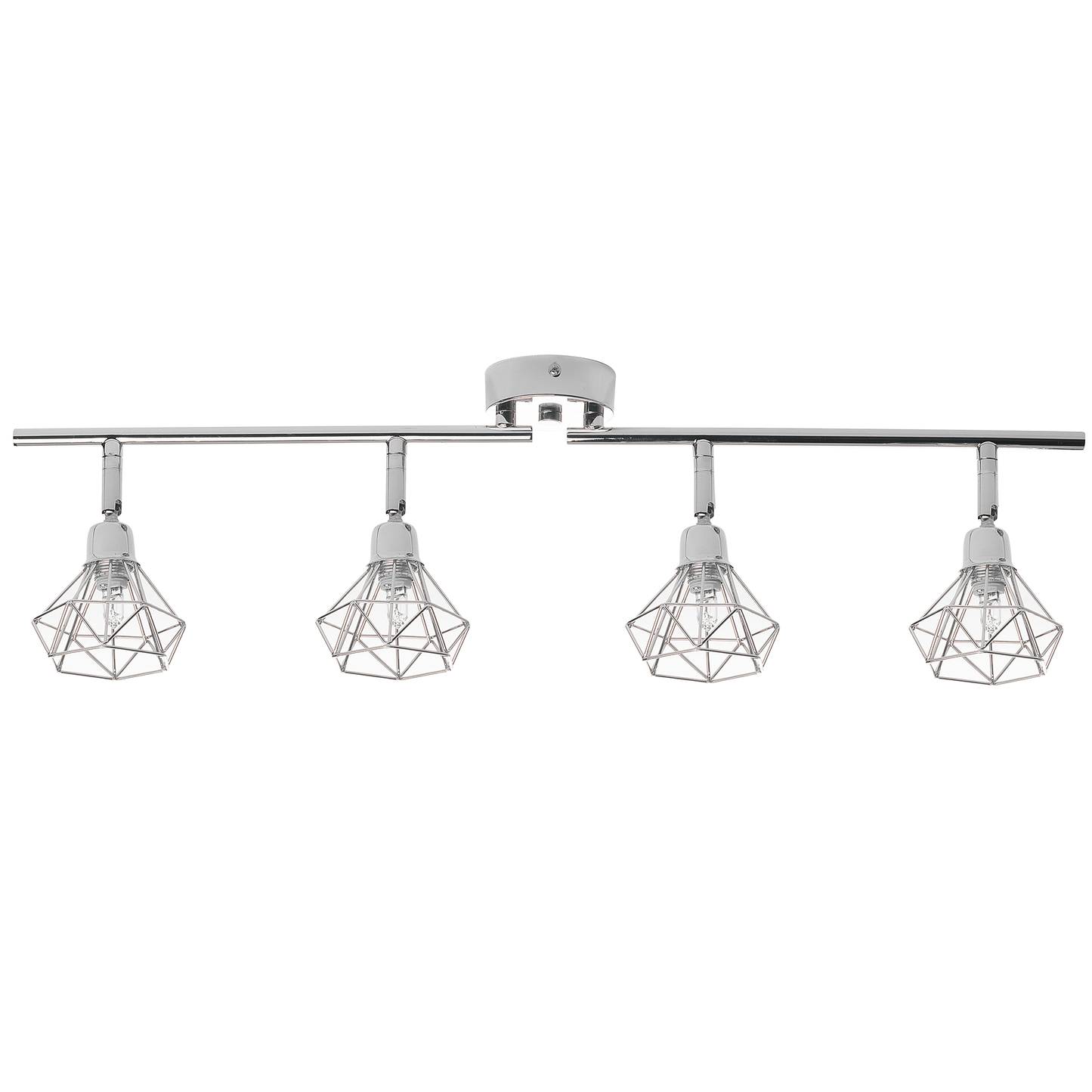 Strahler 4-flammig ERMA verstellbar Metall Silber