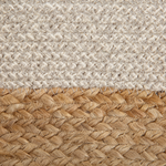 Textilkorb Baumwolle / Jute sandbeige/hellgrau 2er Set NAULLA