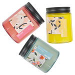 Duftkerzen 3er Set FRUITY BLOOM Sojawachs Orientalische Note Krautige Note Blumige Note