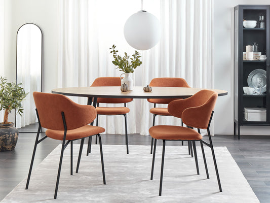 Esszimmerstuhl 2er Set KENAI Orange