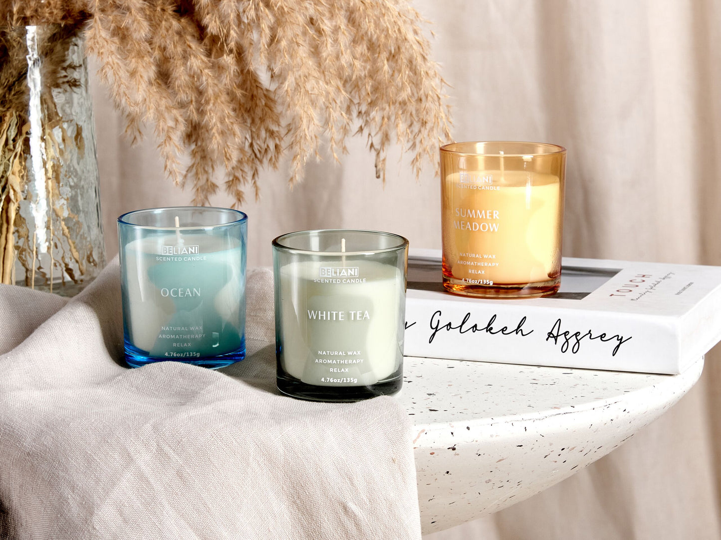 Duftkerzen 3er Set SHEER JOY Sojawachs Frische Note