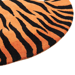 Kinderteppich Wolle orange 100 x 155 cm Tigermotiv RAJAH