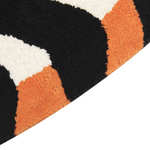 Kinderteppich Wolle orange 100 x 155 cm Tigermotiv RAJAH