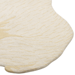 Kinderteppich Wolle weiss 100 x 160 cm Eisbär-Motiv IOREK