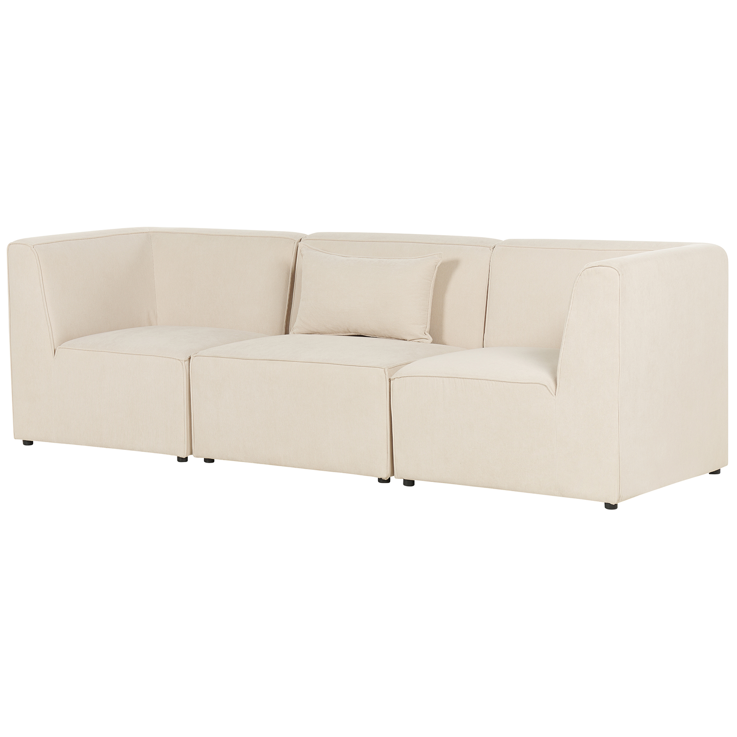 3-Sitzer Sofa Cord hellbeige LEMVIG