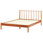 Bett mit Lattenrost Kiefernholz BARRET 140 x 200 cm Braun