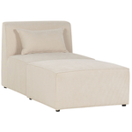 Chaiselounge Cord hellbeige LEMVIG