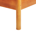 Bett mit Lattenrost Kiefernholz BARRET 140 x 200 cm Braun