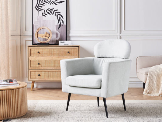 Sessel SOBY Stoff Hellgrau