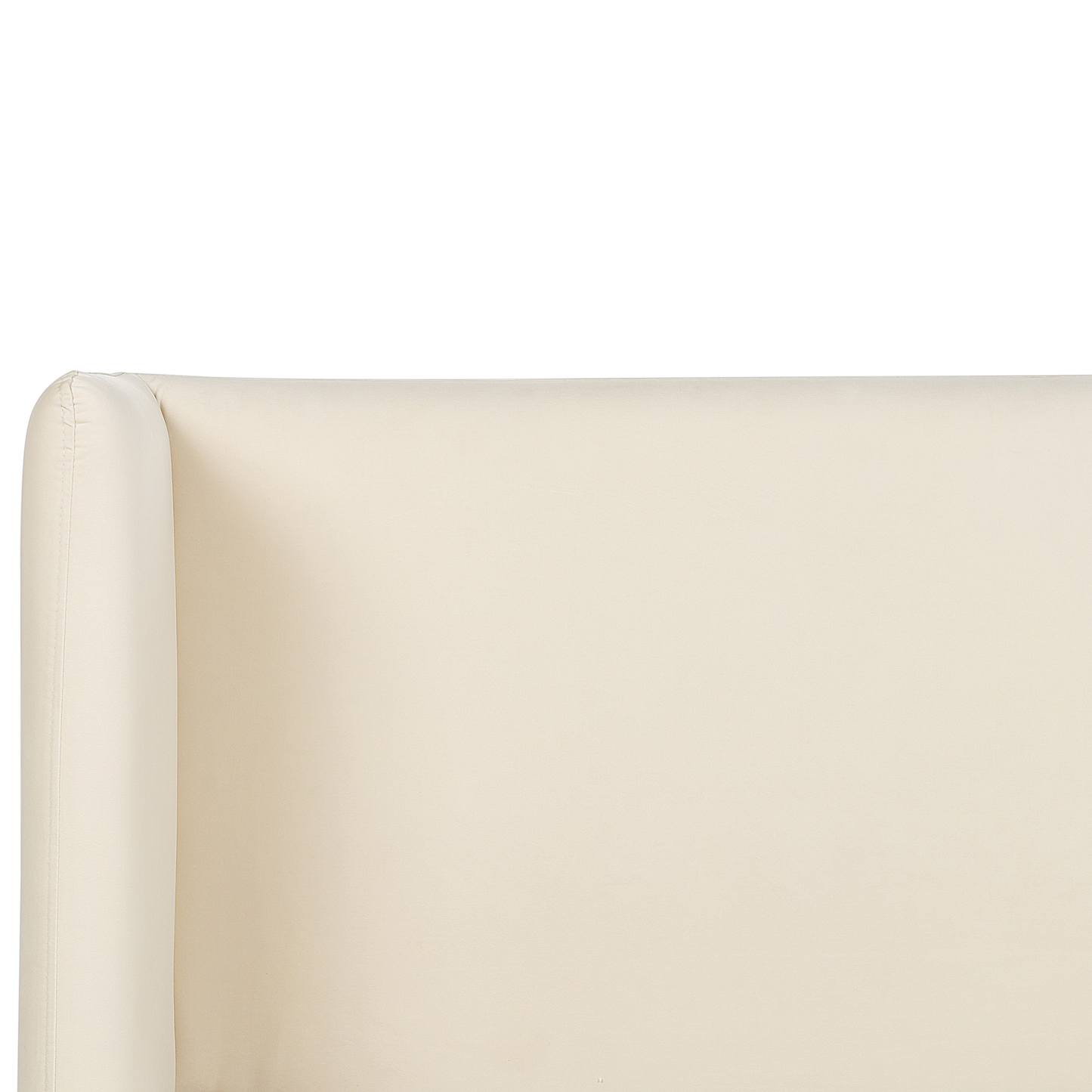 Bett mit Lattenrost Samtstoff ARETTE 180 x 200 cm Hellbeige