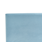 Bettrahmenbezug Samtstoff FITOU 90 x 200 cm Hellblau