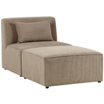 Chaiselounge Cord taupe LEMVIG