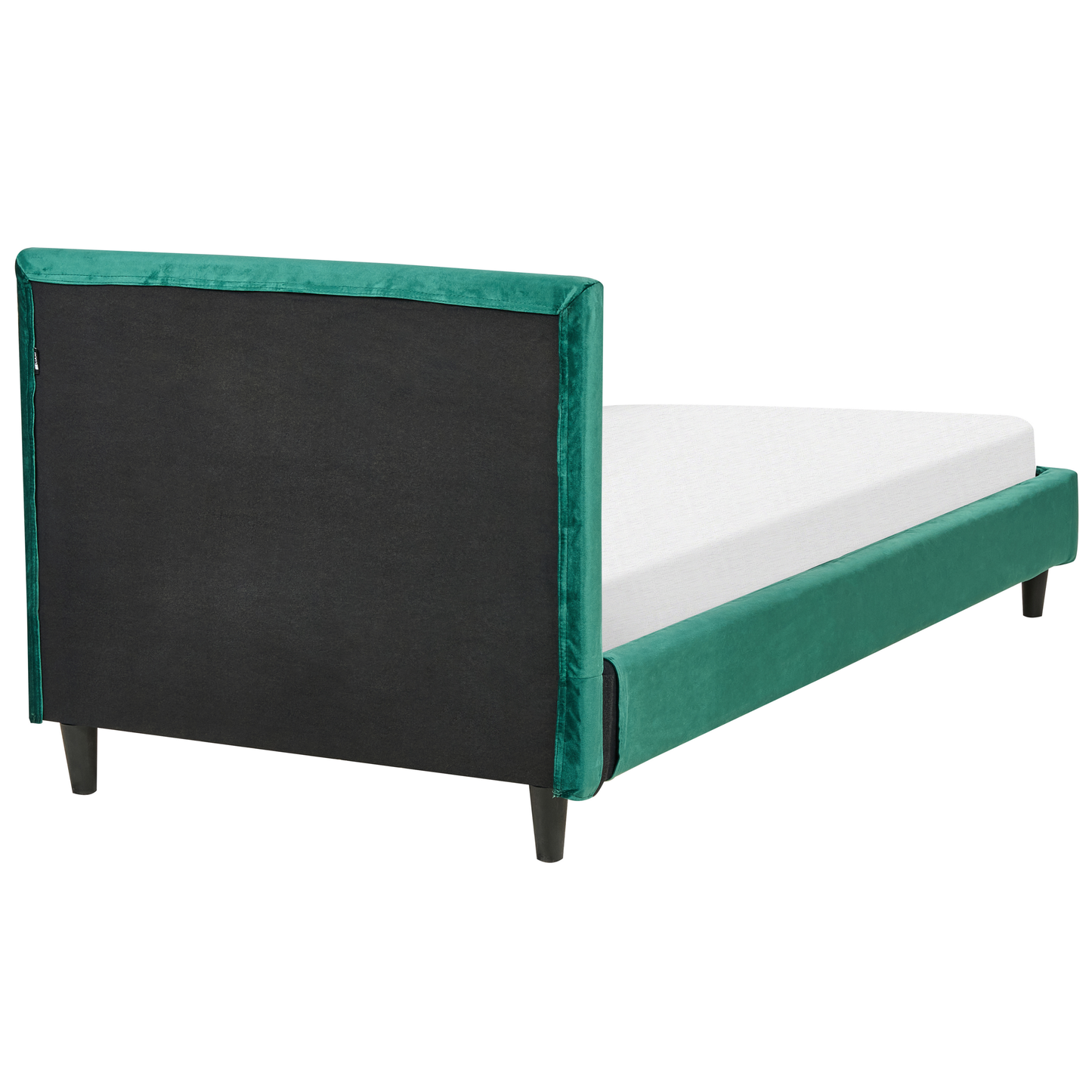 Bett mit Lattenrost Samtstoff FITOU 90 x 200 cm Dunkelgrün