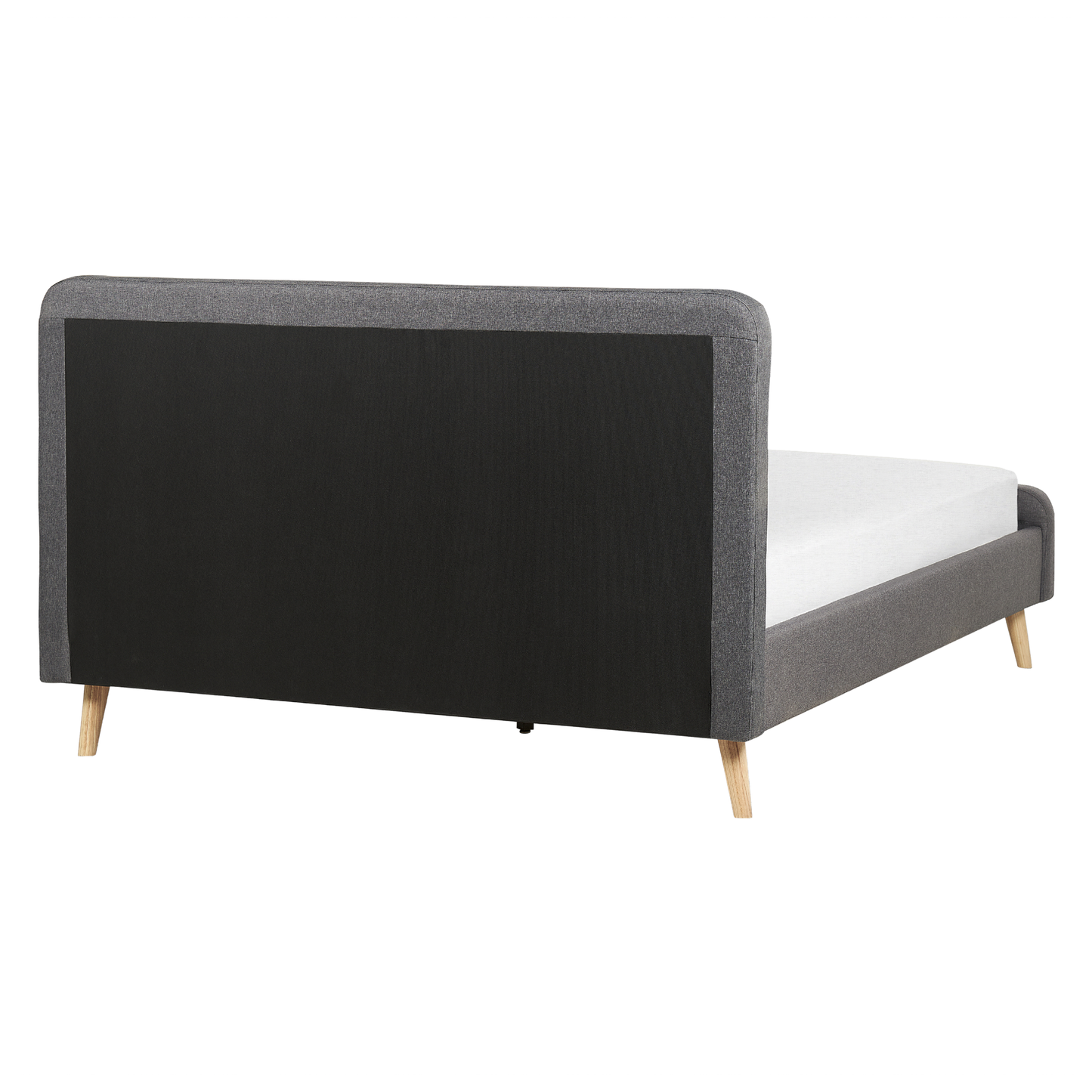Bett mit Lattenrost Stoff RENNES II 160 x 200 cm Dunkelgrau