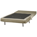 1-Sitzer Schlafsofa Samtstoff olivgrün / silber FARRIS