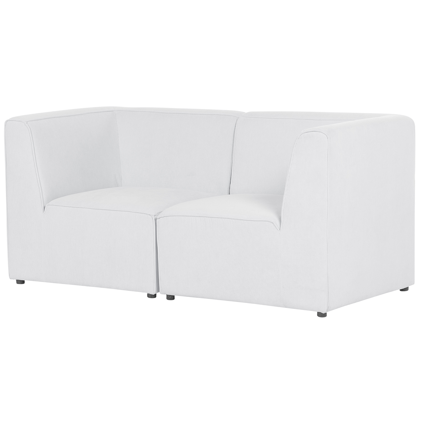 2-Sitzer Sofa Cord cremeweiss LEMVIG