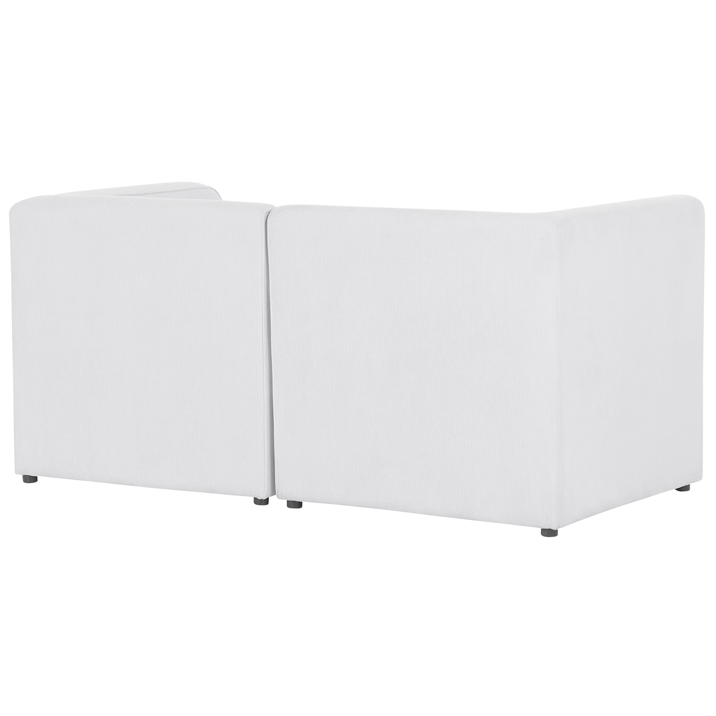 2-Sitzer Sofa Cord cremeweiss LEMVIG
