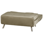 1-Sitzer Schlafsofa Samtstoff olivgrün / silber FARRIS