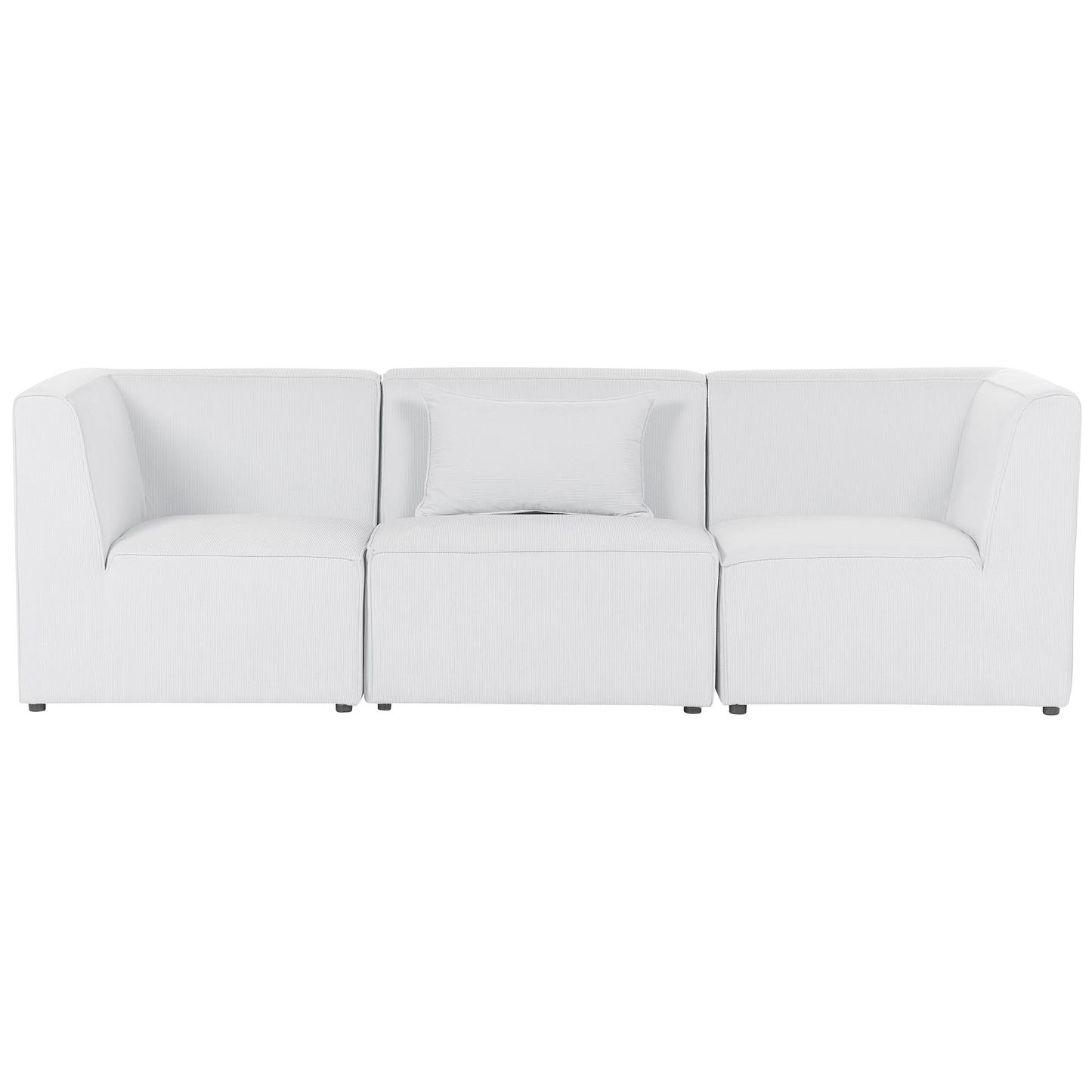 3-Sitzer Sofa Cord cremeweiss LEMVIG