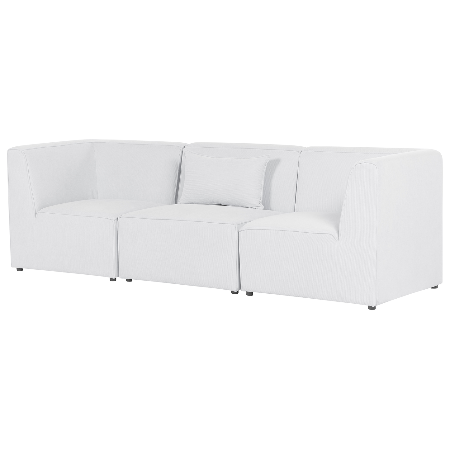 3-Sitzer Sofa Cord cremeweiss LEMVIG