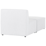 Chaiselounge Cord cremeweiss LEMVIG