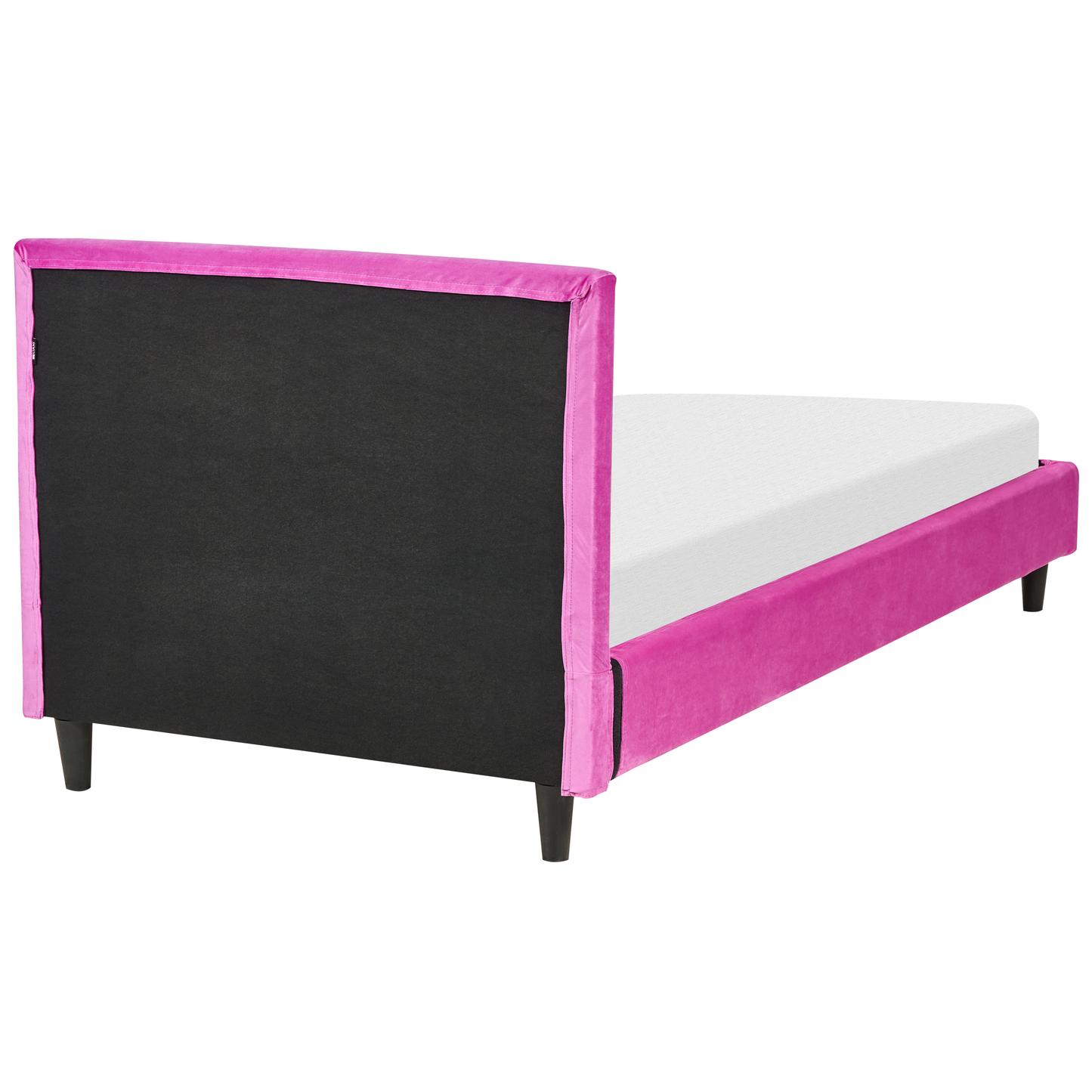 Bett mit Lattenrost Samtstoff FITOU 90 x 200 cm Fuchsia
