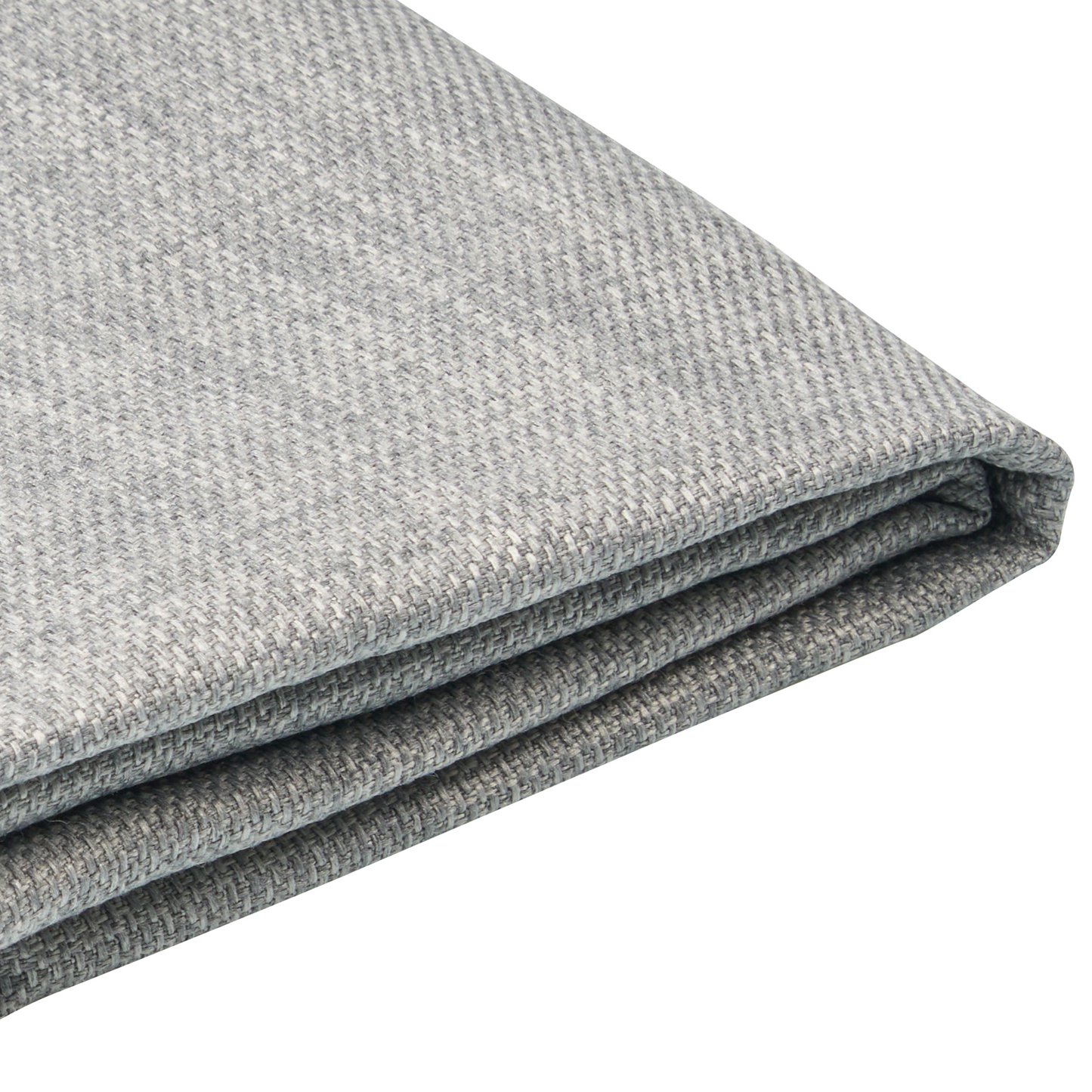 Bett mit Lattenrost Stoff FITOU 140 x 200 cm Hellgrau