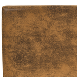 Bett mit Lattenrost Kunstleder FITOU 140 x 200 cm Braun