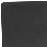 Bett mit Lattenrost Stoff FITOU 140 x 200 cm Schwarz