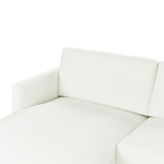 2-Sitzer Ecksofa cremeweiss rechtsseitig BREDA