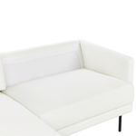 2-Sitzer Ecksofa cremeweiss rechtsseitig BREDA