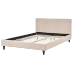 Bett mit Lattenrost Stoff FITOU 140 x 200 cm Beige