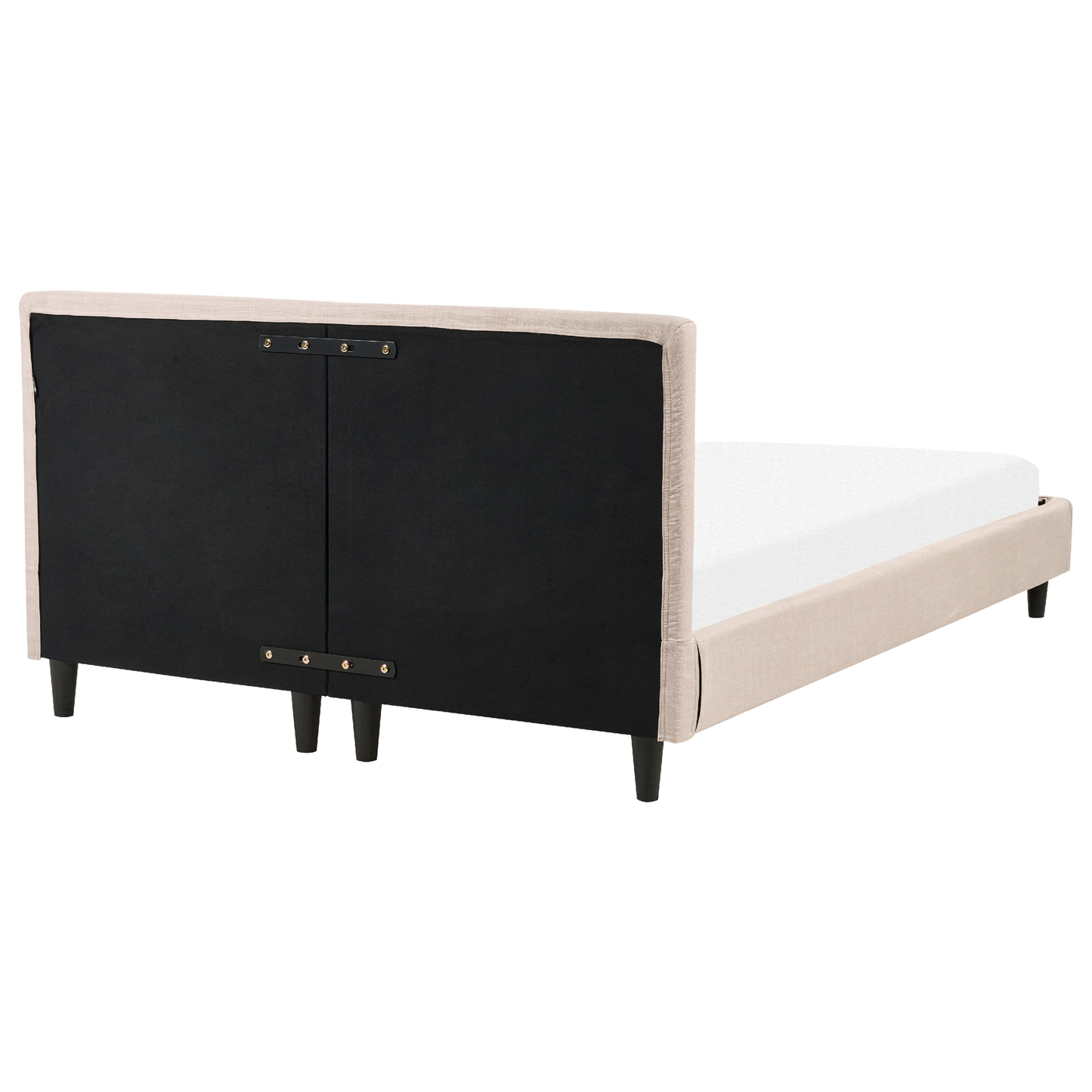 Bett mit Lattenrost Stoff FITOU 140 x 200 cm Beige