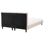 Bett mit Lattenrost Stoff FITOU 140 x 200 cm Beige