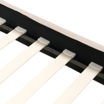 Bett mit Lattenrost Stoff FITOU 140 x 200 cm Beige
