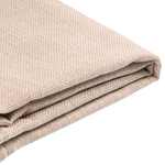 Bett mit Lattenrost Stoff FITOU 140 x 200 cm Beige