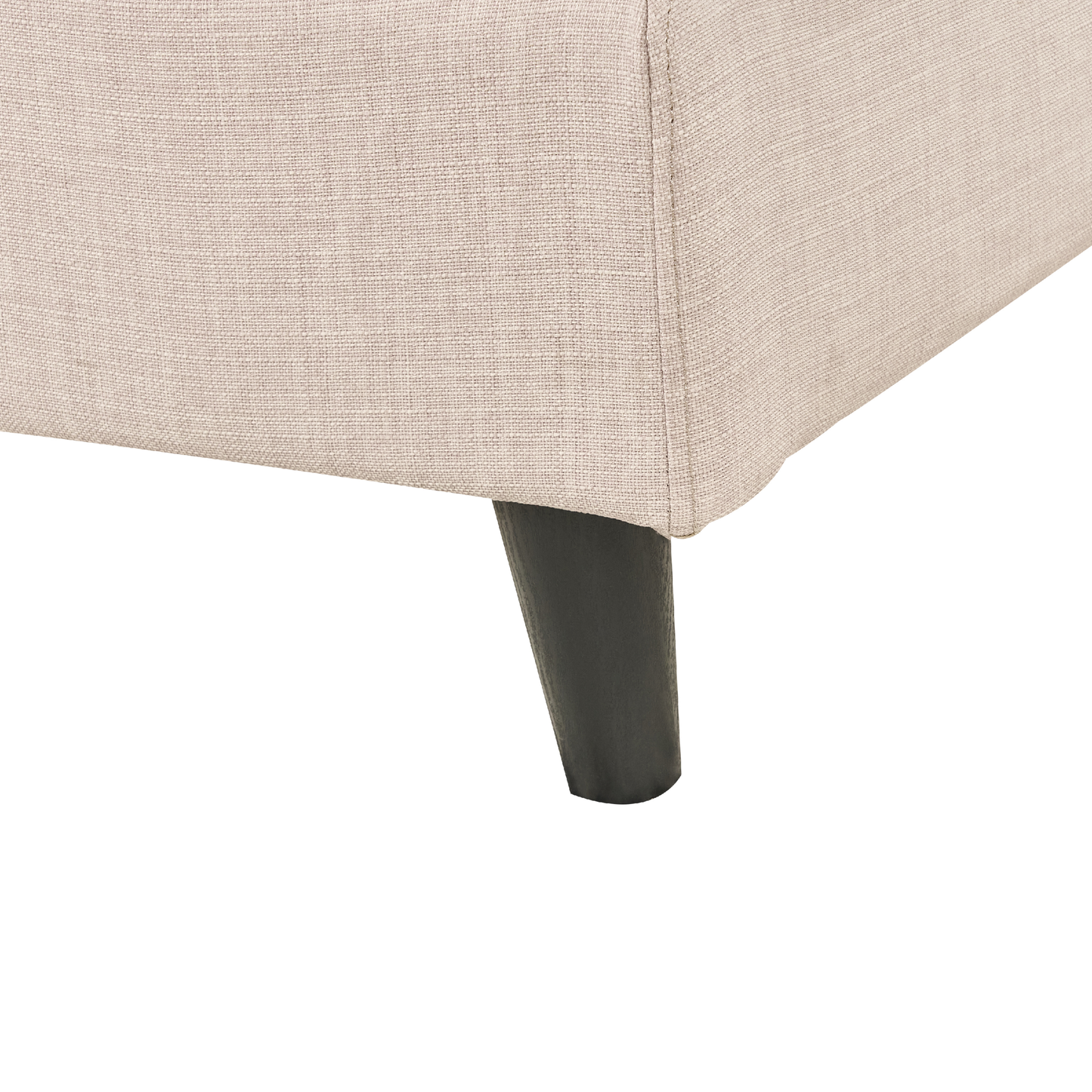 Bett mit Lattenrost Stoff FITOU 140 x 200 cm Beige