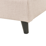 Bett mit Lattenrost Stoff FITOU 140 x 200 cm Beige