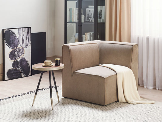 Ecksessel Cord taupe LEMVIG