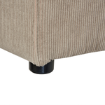 Ottomane LEMVIG Cord Taupe