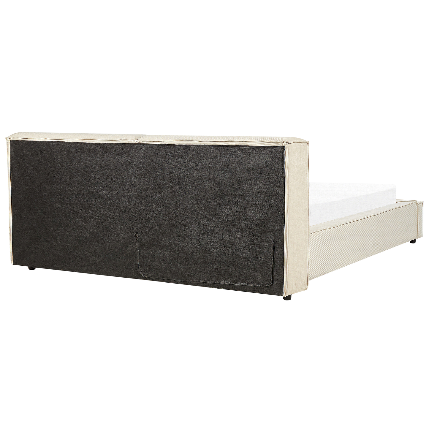 Bett mit Lattenrost Cord LINARDS 180 x 200 cm Beige