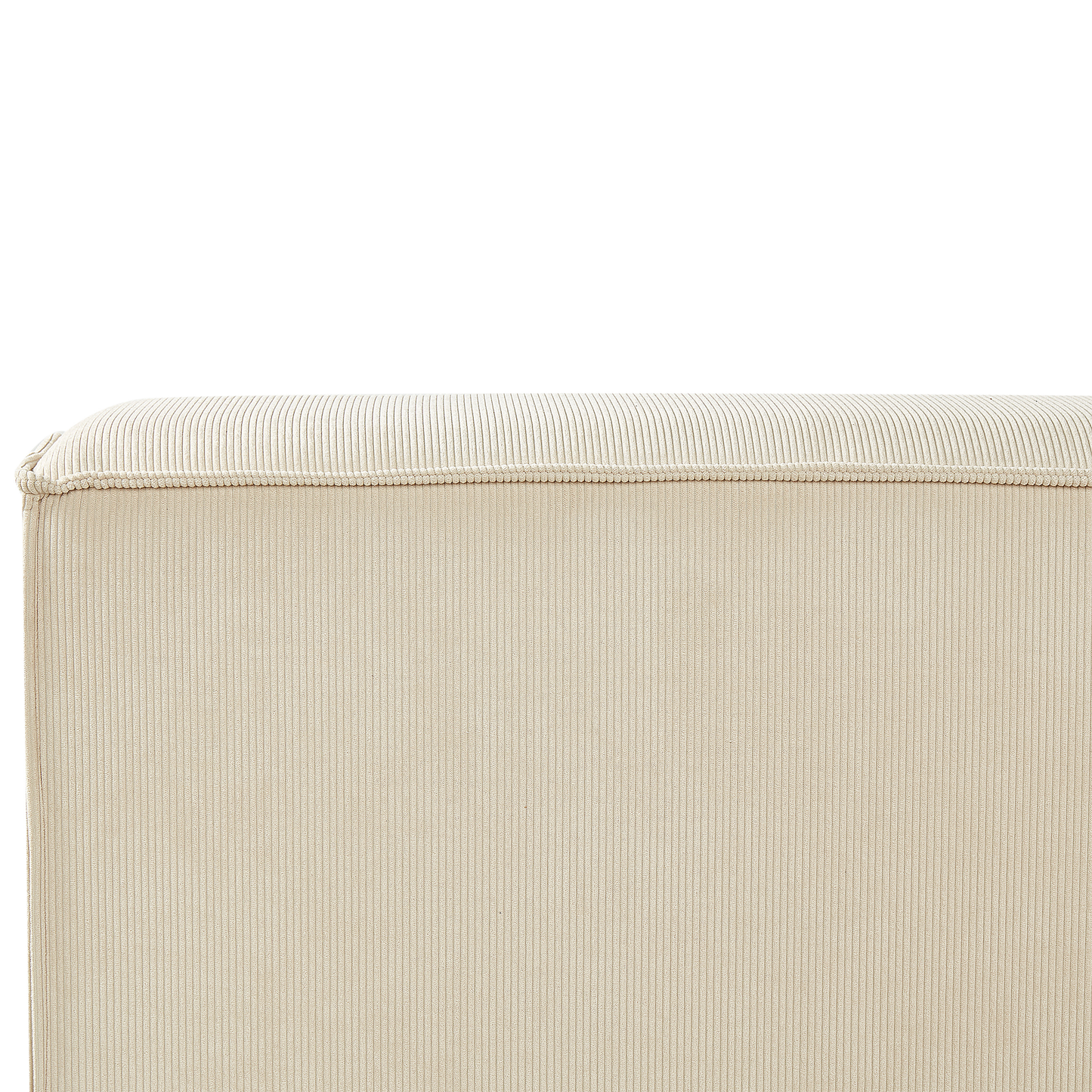 Bett mit Lattenrost Cord LINARDS 180 x 200 cm Beige