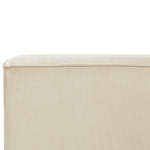 Bett mit Lattenrost Cord LINARDS 180 x 200 cm Beige