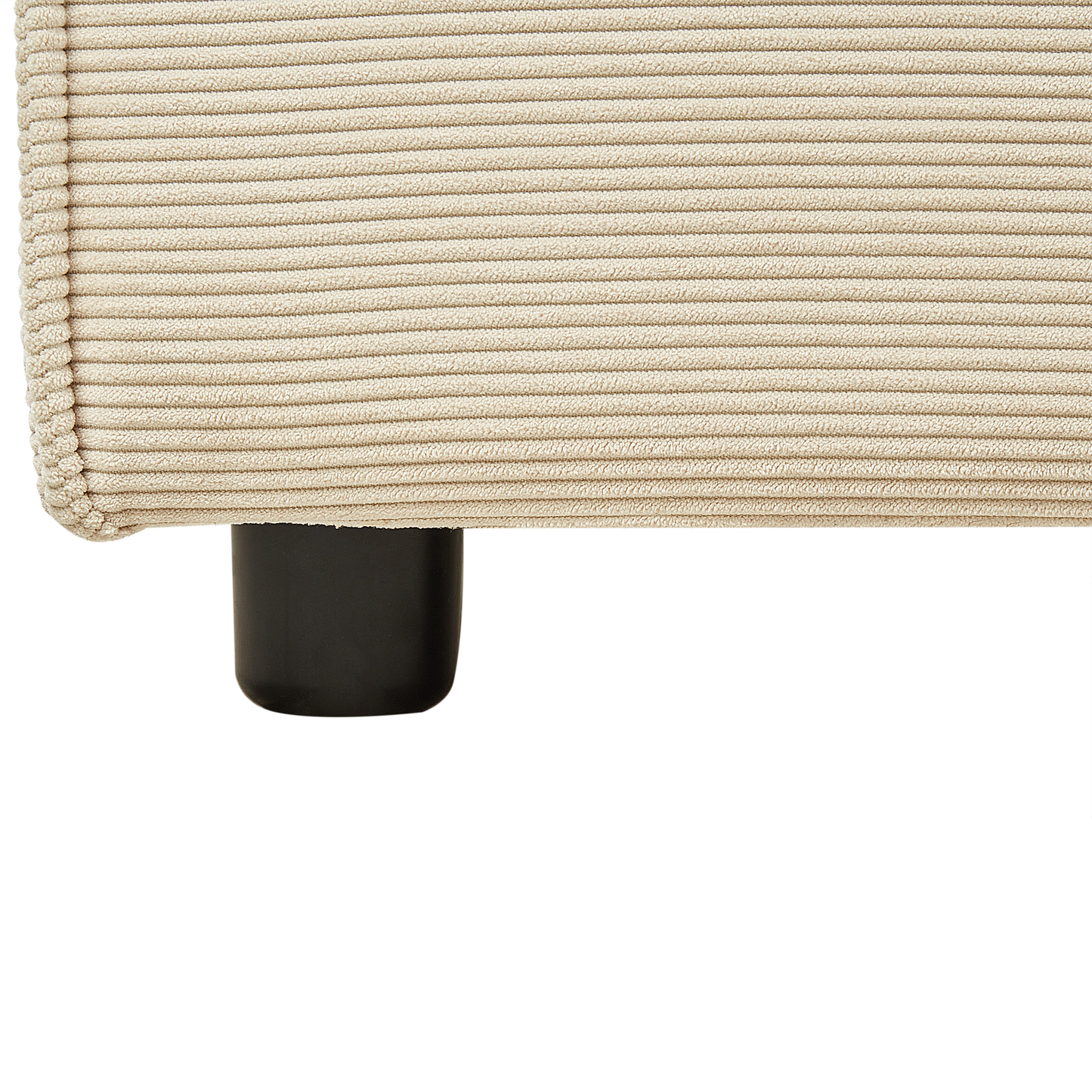 Bett mit Lattenrost Cord LINARDS 180 x 200 cm Beige